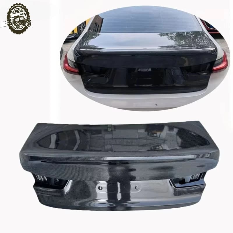 Carbon Fiber Rear Trunk Fits 2019-2023 B MW G20 G28 320i 330i M340i Rear Trunk Lid Cover Body Kit