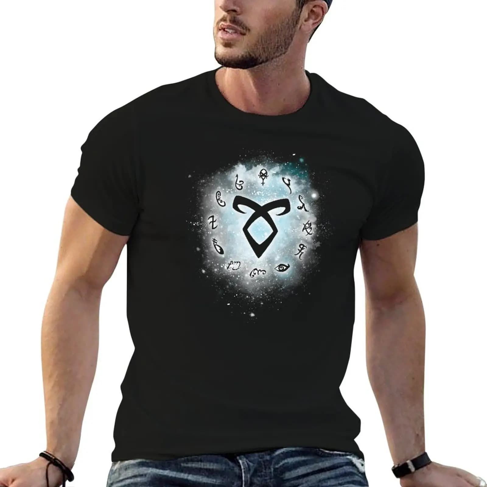 The Shadow Runes T-Shirt blue lock sports fans men graphic t shirts