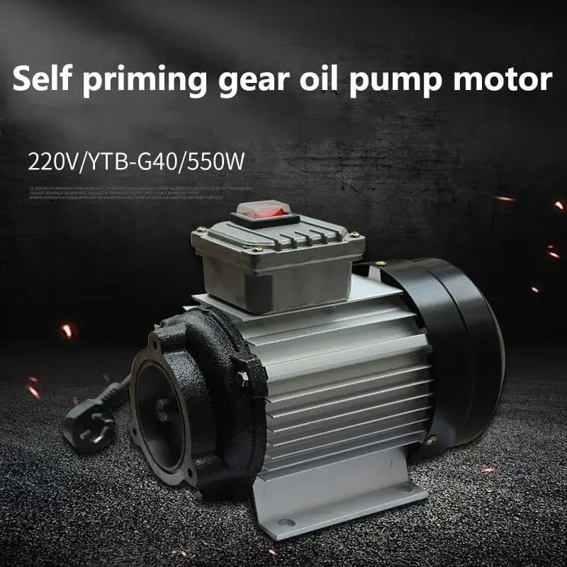 Aluminum Alloy Electric Gear Ac Pump Motor 220V 550W Centrifugal Pump