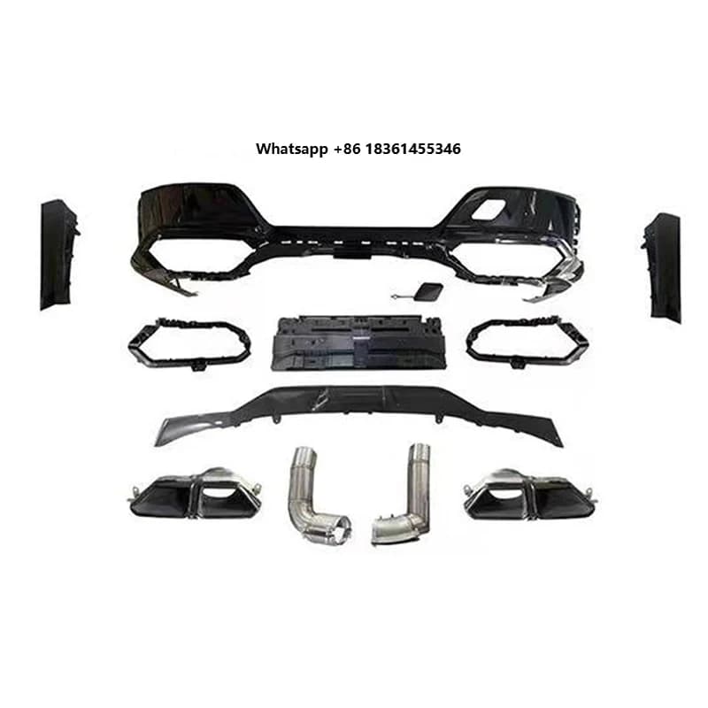 For  G70 Upgrade to 760 M Sport Style Front Bumper Lip Rear Diffuser Side Skirts for 2023 735 740 Car Small Body Kit
