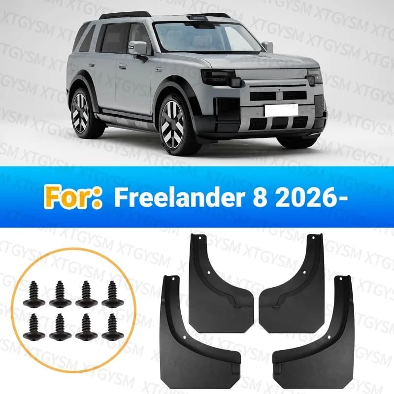 Mud Flaps For Land Rover Freelander 8 2026 EREV Front Rear Splash Guards Mudguards Boxy Off-Road Car Exterior Accessories