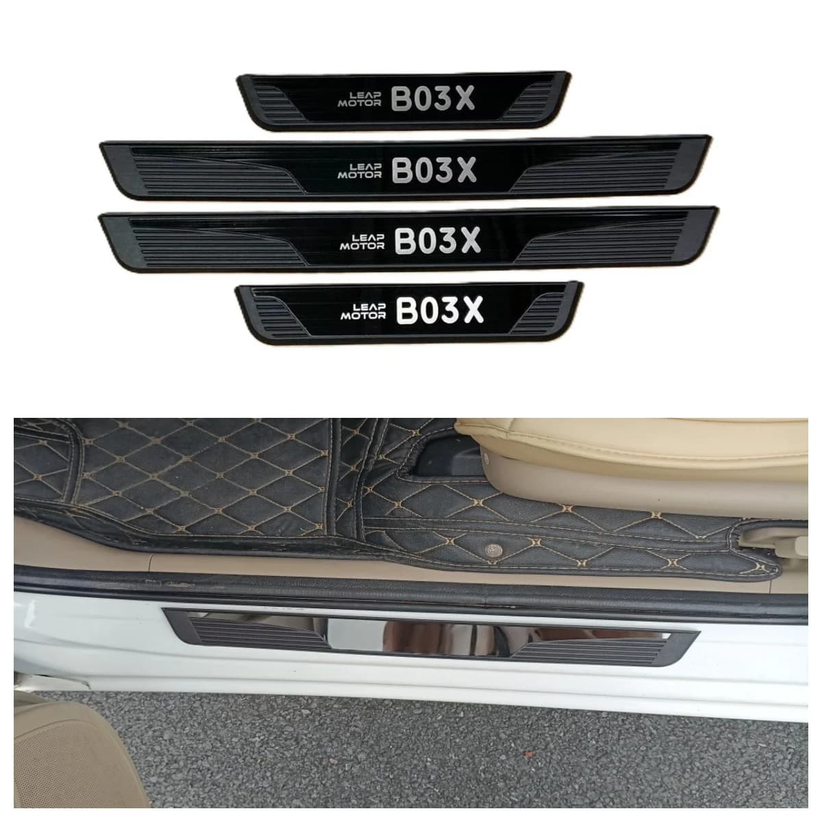 For Leapmotor 2027 2026 2025 Car Door Sill Scuff Plate Protector Stainless Steel ABS Stickers Auto Interior Moulding Accessories