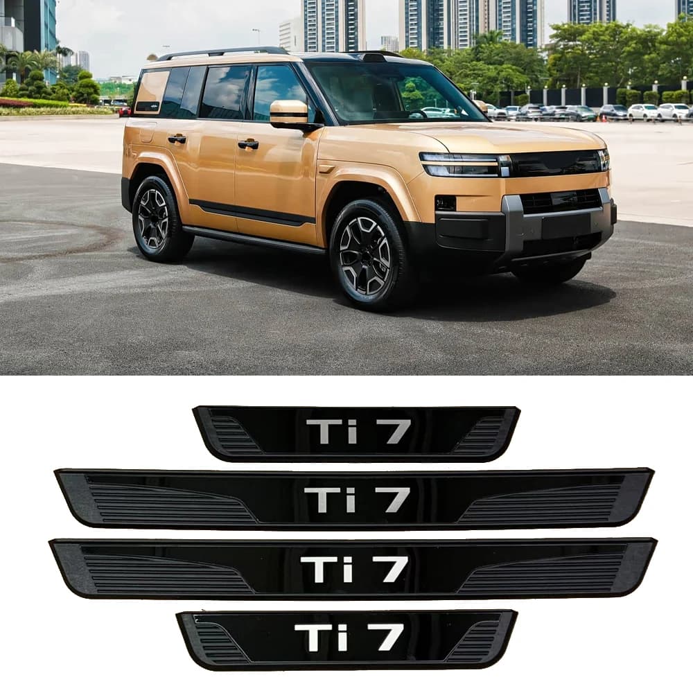 For BYD Ti7 2025 2026 Door Sill Cover Trim Protection Car Accessorie Auto Threshold Styling Exterior Pedal Stickers