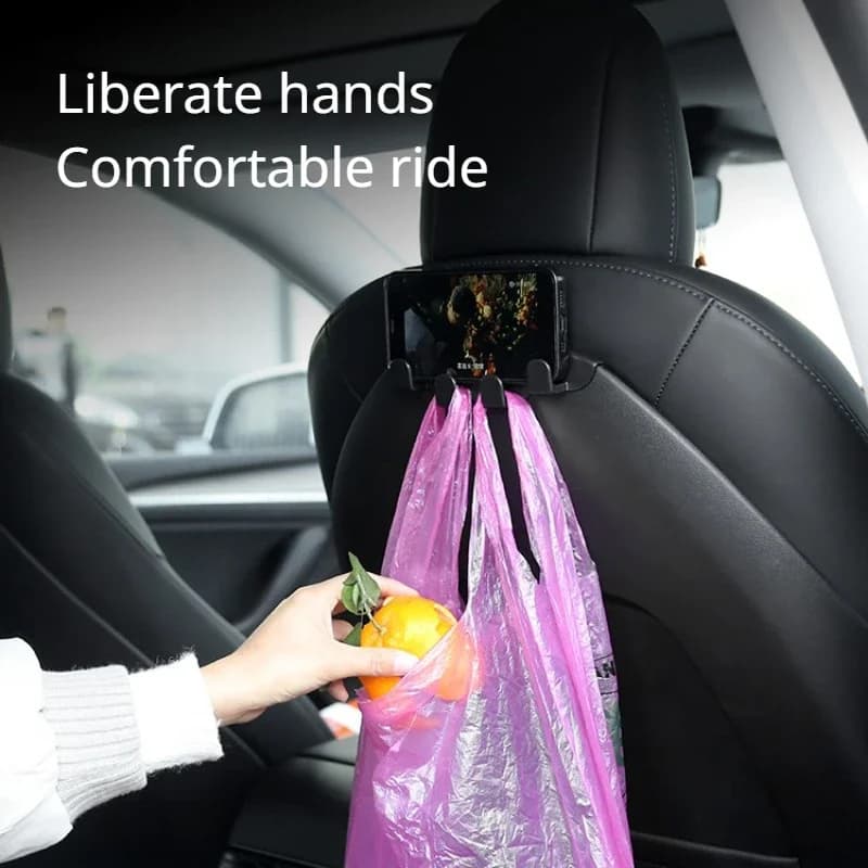 For Tesla Model 3 Y S X 3+ Highland Model Y Launch 2025 Seat Backrest Hook Front Seat Hanger ABS Storage Rack Car Accessories