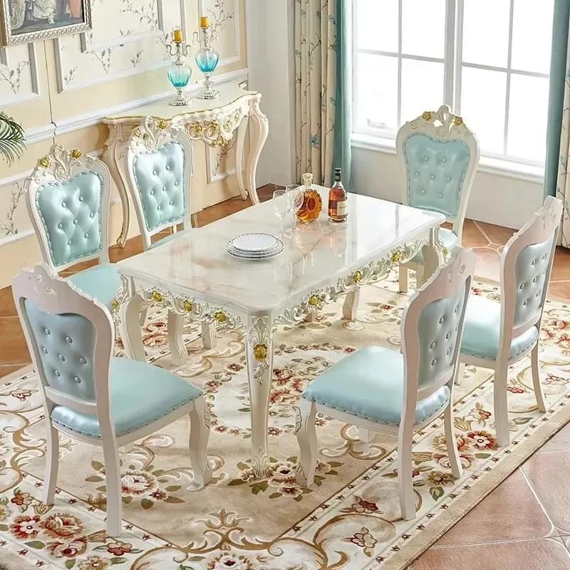 European Reading Dining Tables Design Creative Work Wooden Aesthetic Dining Tables Interior Fashion Mesas De Jantar Home Decor