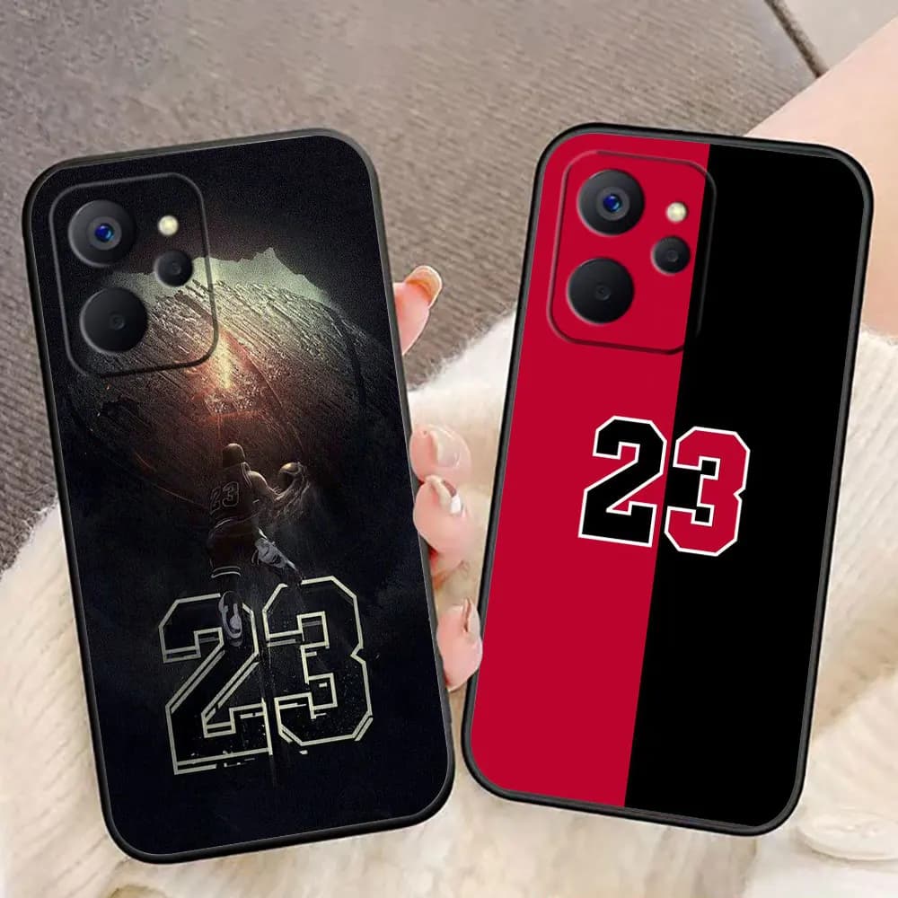 Basketball Sports 23 Phone Case For Realme 16 15 15T 14 13 12 11 10 9 9I 8 8I 7 7I PRO PLUS 5G DIY Case Funda Shell Capa Cover