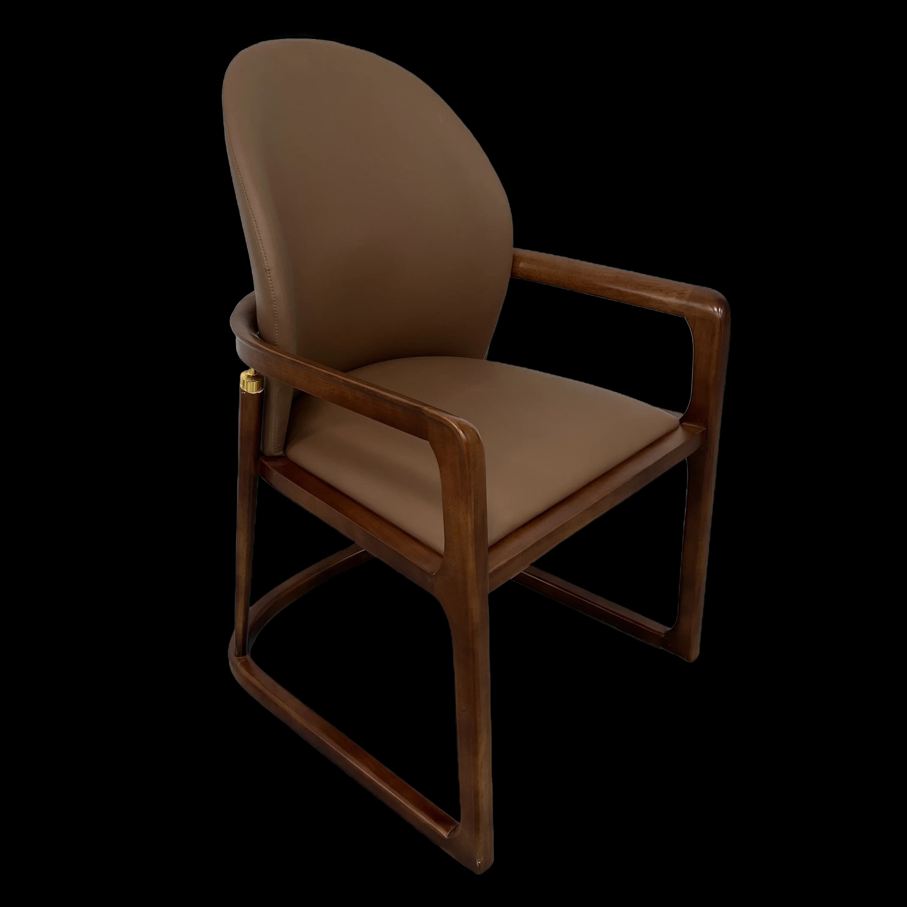 #Lounge Outdoor Garden Chair Super Sturdy Legs Comfortable Restaurant Wooden Leather Dining Furniture Elegant