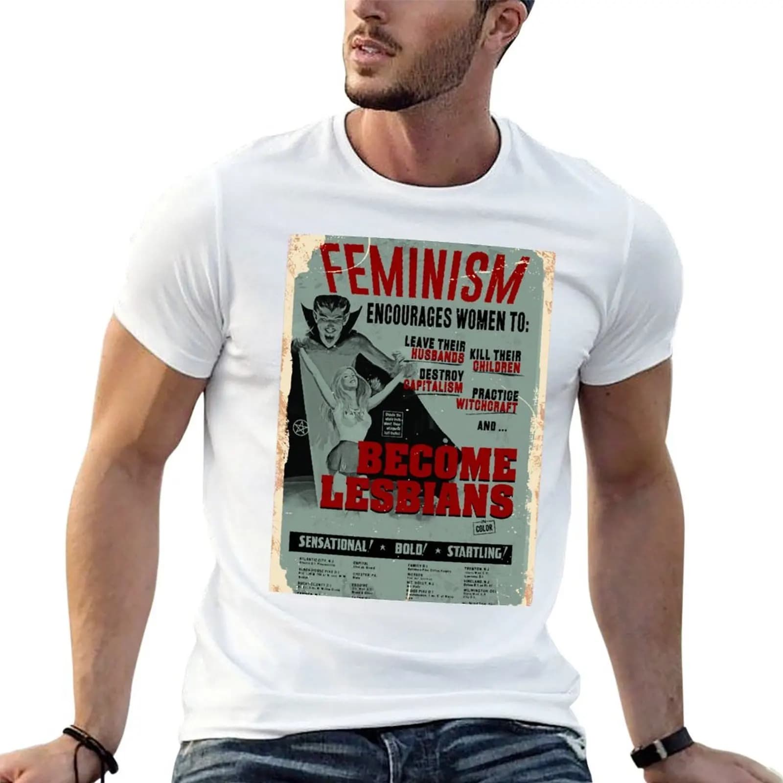 Lesbian Witchcraft T-Shirt graphic t shirt vintage Luxury man tshirts for men