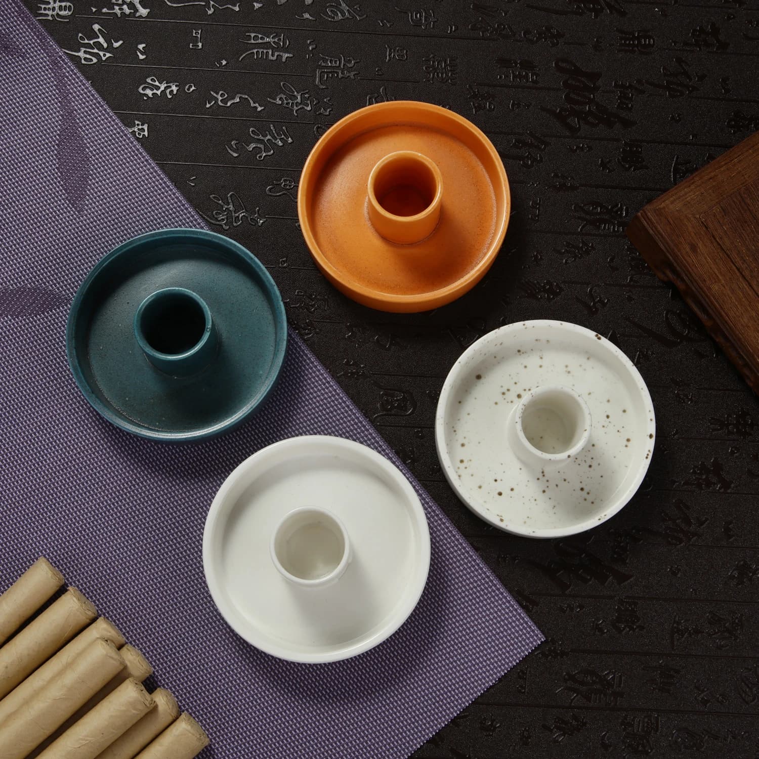 Ceramic Palo Santo Holder Incense Burner for Palo Santo Sticks Incense Holder Scent Wood Stand and Ash Catche