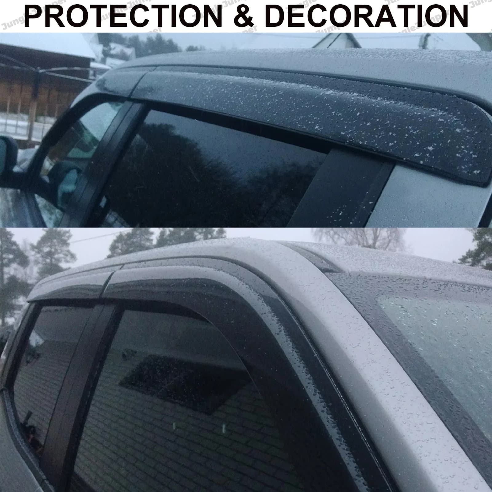 Car Window Visor For Mitsubishi Triton L200 2024 2025 2026 Weather Shield Vent Sun Shield Door Visors Double Cab Car Accessories