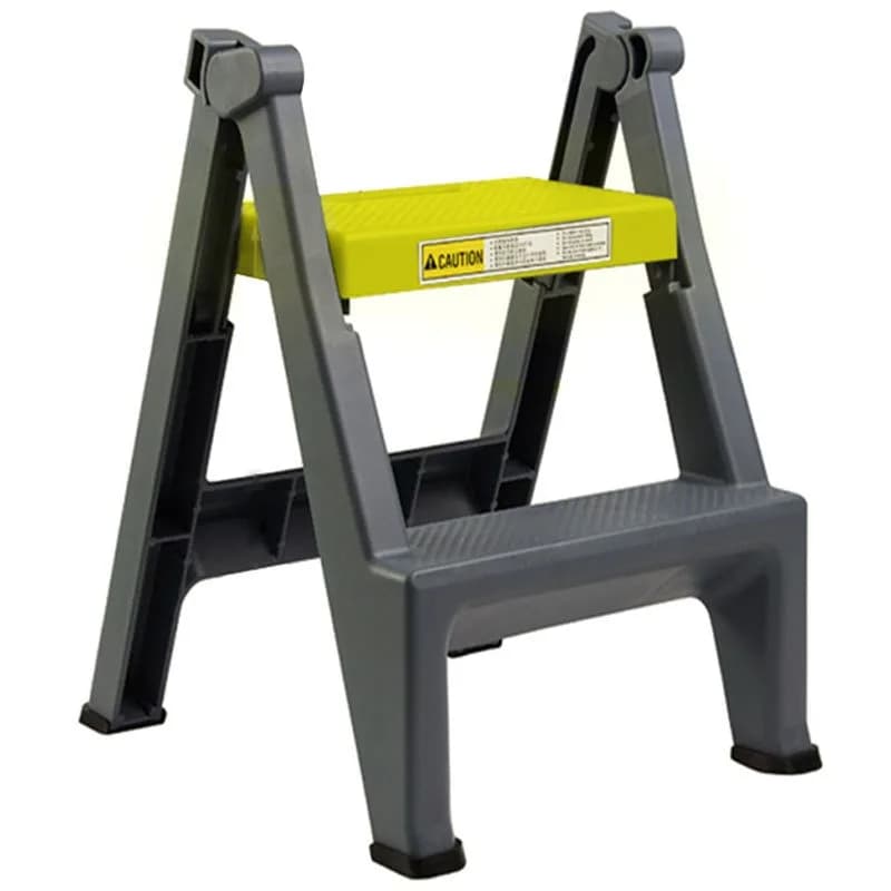 Car wash stool Plastic household folding multifunctional portable two-step stool Indoor herringbone ladder