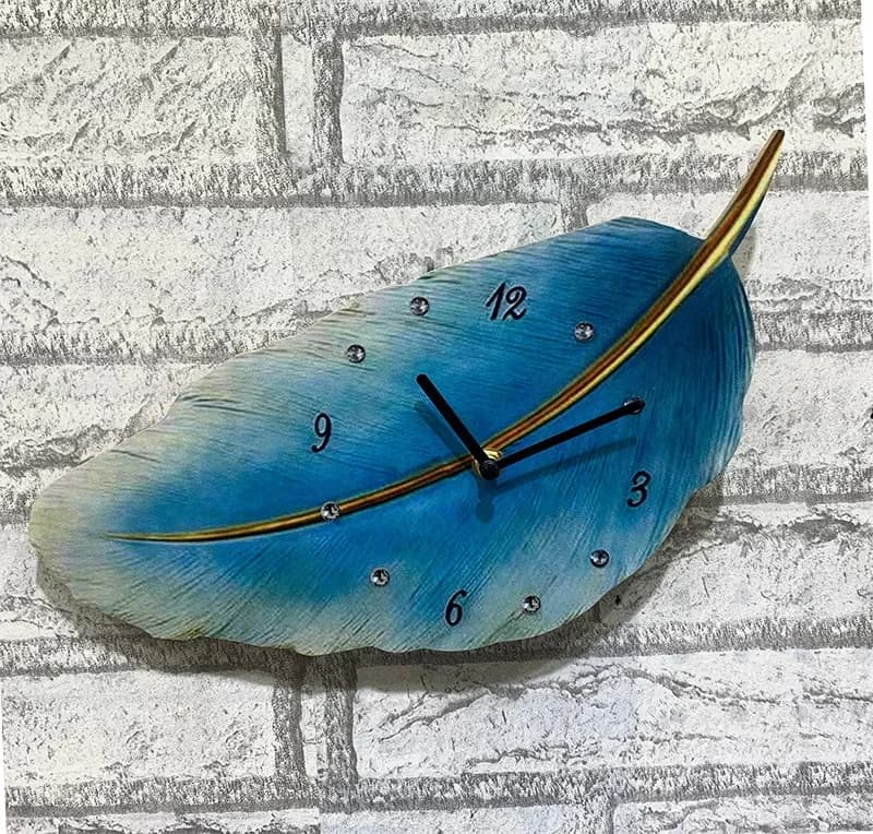 2026 Retro Nordic Wooden Leaves Shape Wall Clock Creative Fashion Wall Clocks Modern Living Room Home Decoration Custom Clocks