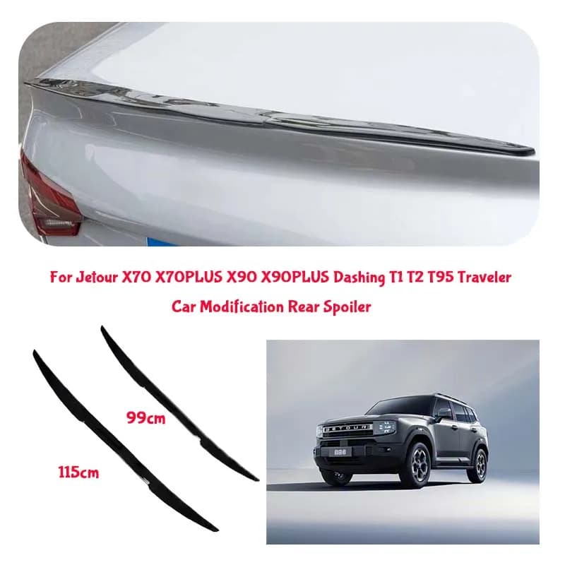 For  Jetour  PVC Material Car Special Tail Wing Punch-Free Integrated Paste Auto Spoiler car wing