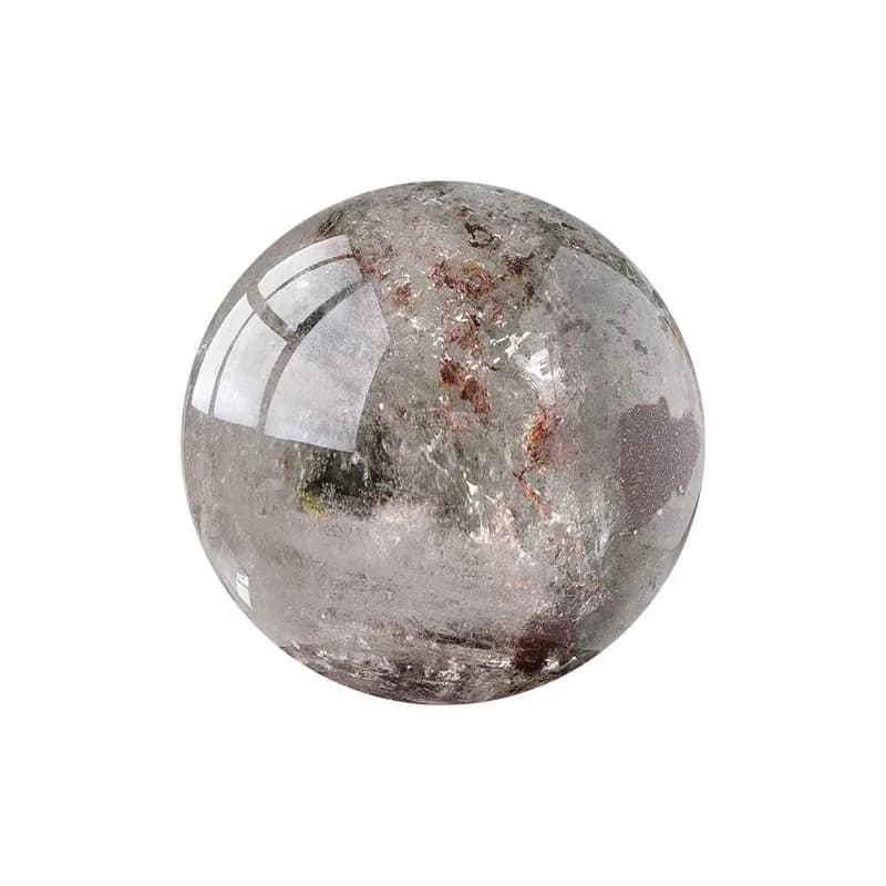 Ghost crystal ball ornament, colored ghost ball crystal rough stone ore home decoration feng shui ball