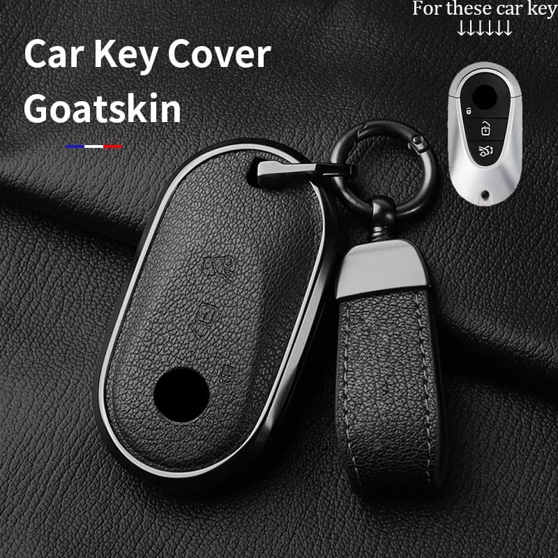 Metal and Leather Car Key Case Cover For Mercedes Benz W176 W177 W205 W206 W212 W213 W222 W223 W167 463 X166 A C E S G CLC Class