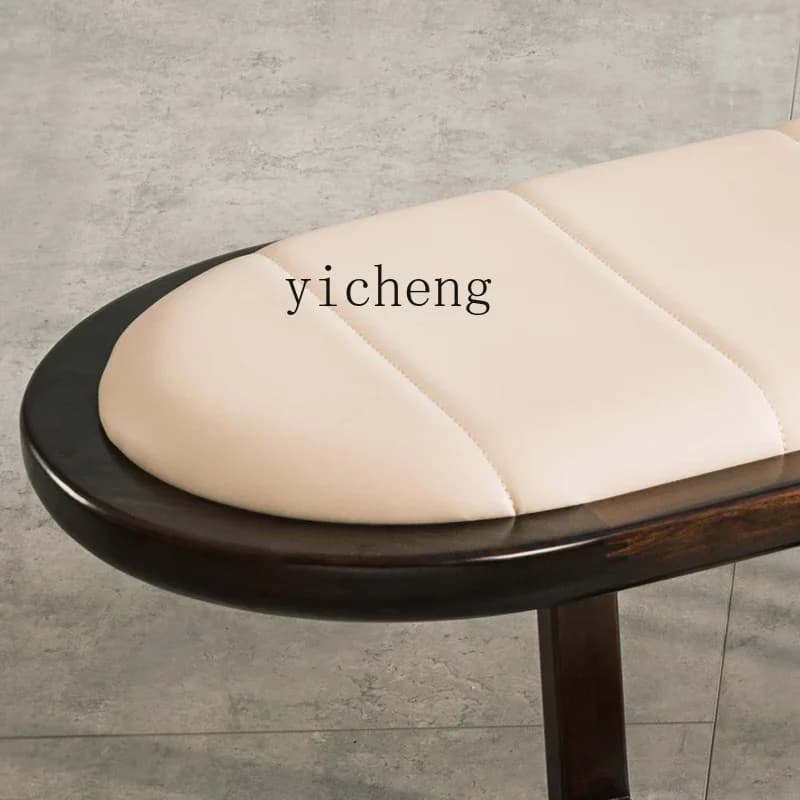 DD  Bedside Bedroom Bed Solid Wood Sofa Stool Long Bedside Stool Footstool Shoe Changing Stool