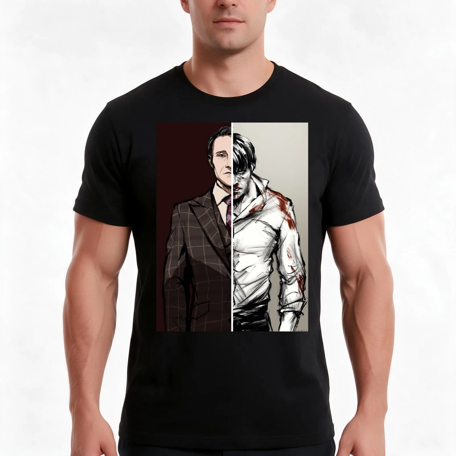 The Tables Are Turning - Hannibal Variant T-Shirt, Summer Casual Cotton Tee, Oversized Streetwear Tops, Vintage Graphic Print