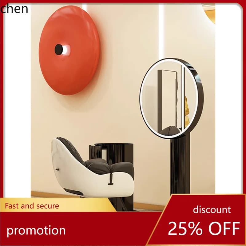 HT Internet Celebrity High-End Hair Salon Mirror Table Perm and Dye Area Stainless Steel Barber Shop Mirror Hair Salon Special