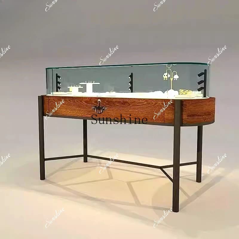 Museum Antique Jewelry Store Clothing Nakajima Glass Table Display Cabinet  FT