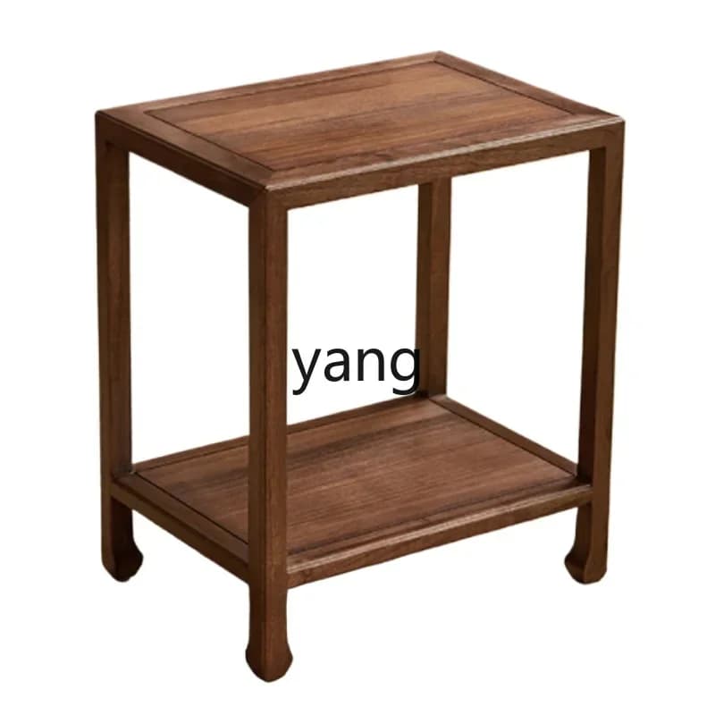LTT black walnut horseshoe edge few solid wood home sofa small side table living room simple corner few