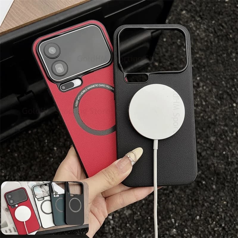 For Xiaomi 17 Pro Max Leather Phone For Magsafe Case For Xiaomi 17 Pro Wireless Charging Magsafing Cover For Xiaomi 17 Pro Max