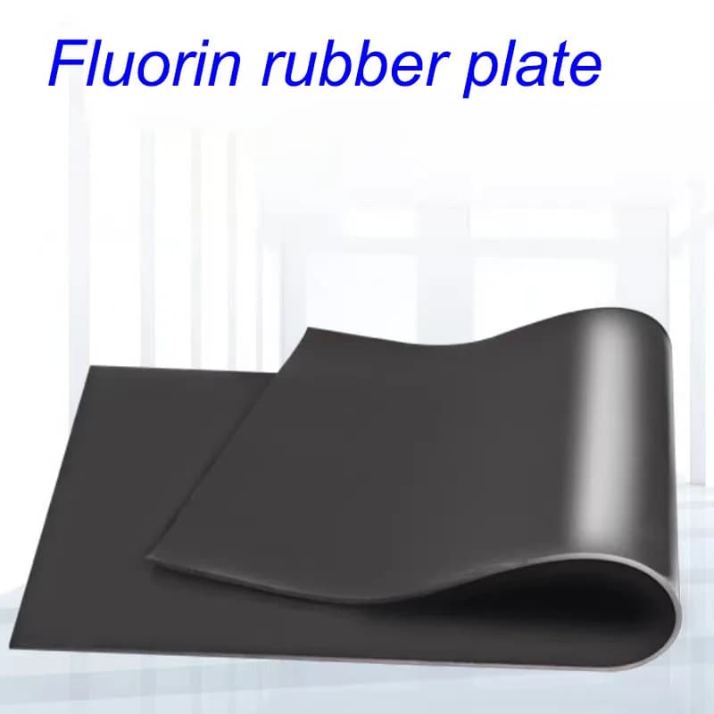 Fluorinated Rubber Sheet, 1mm-5mm, FKM Sheet, Fluorinated Rubber Sheet Resistant to Oil and Corrosion, Acid and Alkali 100x10020