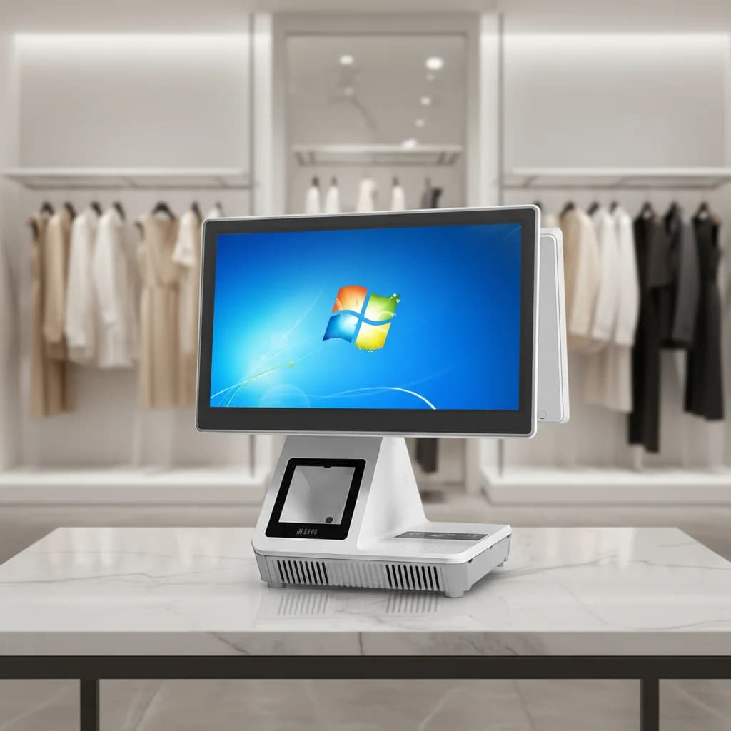 13.3-Inch Dual Screen Touch POS Cash Register NFC Function Device With Printing And Scanning Capability