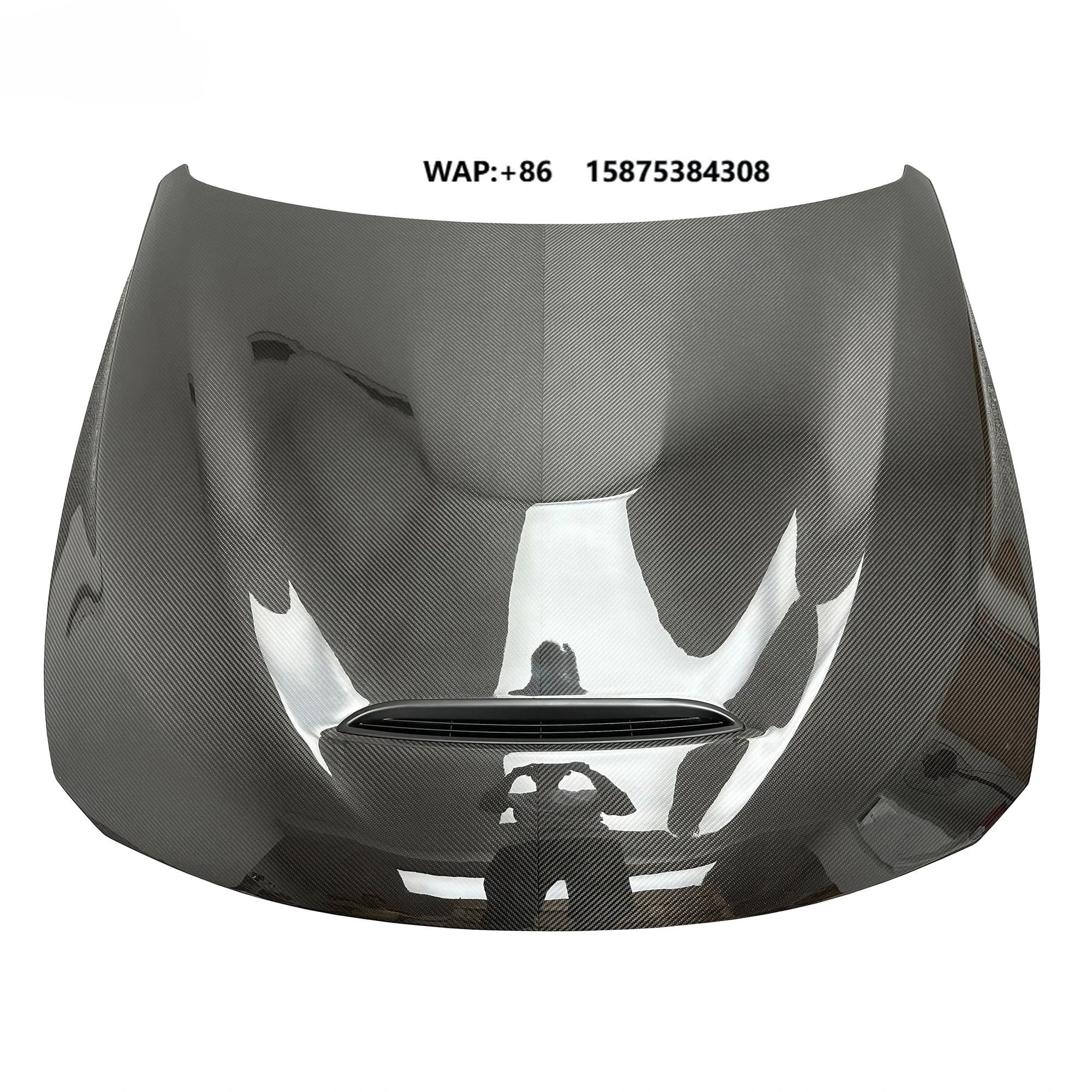 Dry Full Carbon Fiber GTS Style Auto Parts Bonnet Hood Front Hood for  4 Series F80 F82 F83 M3 M4 2014-2018