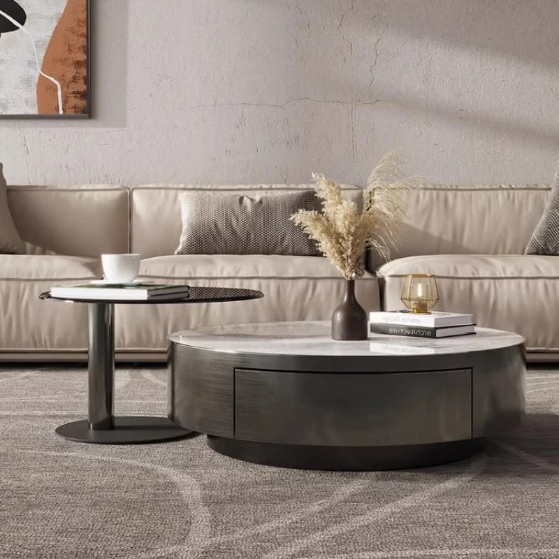 Gold Designer Coffee Table Luxury Unique Minimalist Modern Coffee Table Round Japanese Muebles Para Hogar Home Furniture