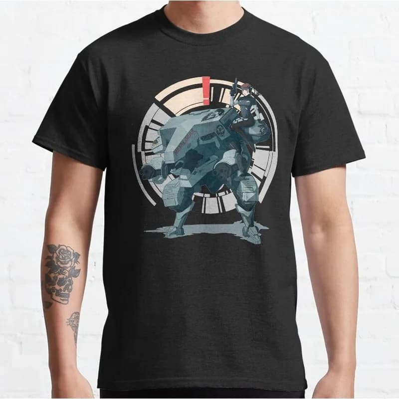 Metal Gear Solid MGS Video Game T‑Shirt Gamer Fan Gift Unisex Cotton Short Sleeve Tees Solid Snake Graphic Print Streetwear Tops