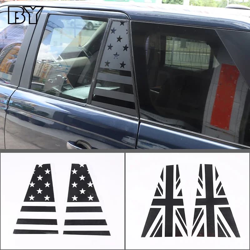 PVC Black Rear Window Protective Cover Decoration Sticker For Land Rover Range Rover Sport 2005-2013 Car Exterior Accessories