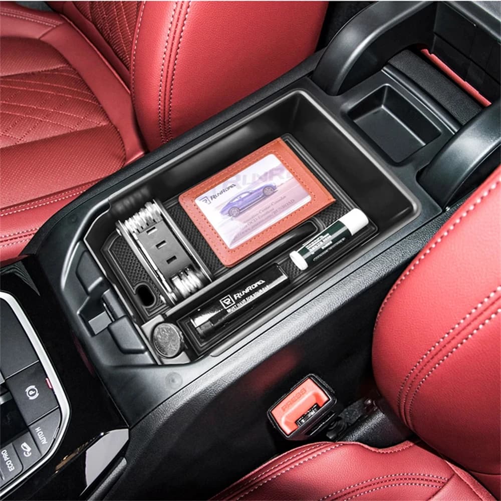 For BMW X3 G01 2018-2024 & For BMW X4 G02 2019-2024 Console Armrest Storage Organizer Center Console Organizer Tray for Vehicle