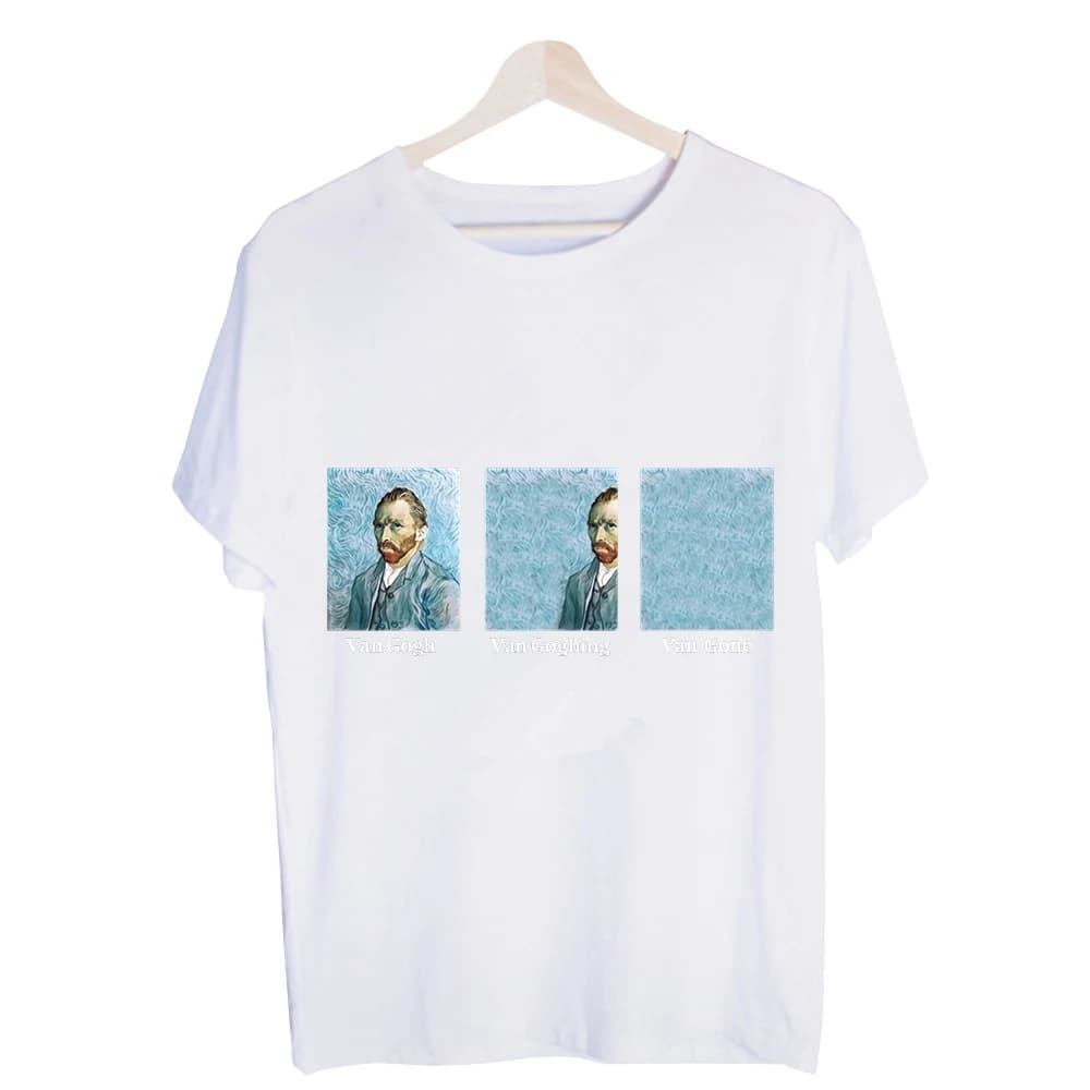 Men's Portrait Art Graphic Tee, Short Sleeve Crew Neck T-Shirt for Casual Daily Wear and Artistic Style Outfits