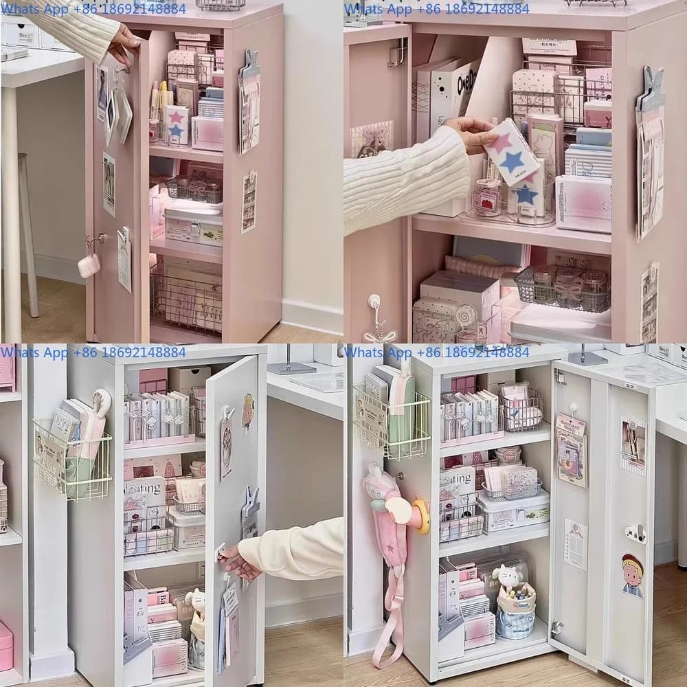 Candy Storage Cabinet Multilayer Large Capacity Simple Single Door Organizer for Room Tidy
