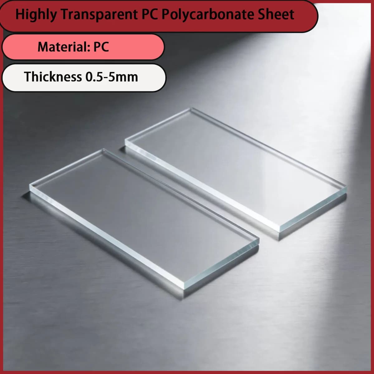 Thick 0.5-5mm high transparent PC polycarbonate board is used for skylights, carports, instrument protective covers, etc