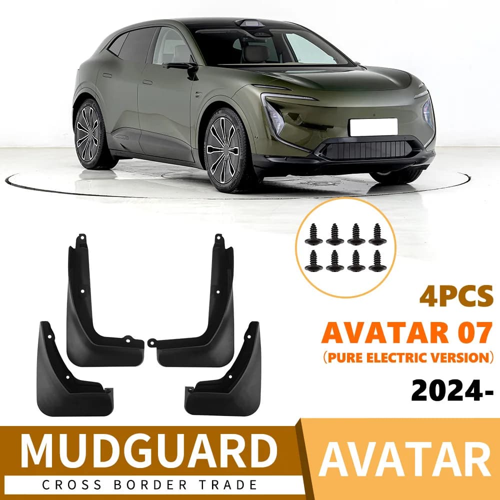 For Avatar 07 2024 pure electric version car fenders, soft rubber tiles, front and rear tires fender flares car fender