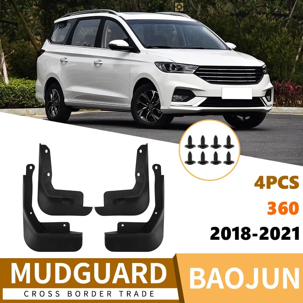For Baojun 360 2018-2021 car fender tiles front and rear tires car accessories mud flaps 4runner accessories