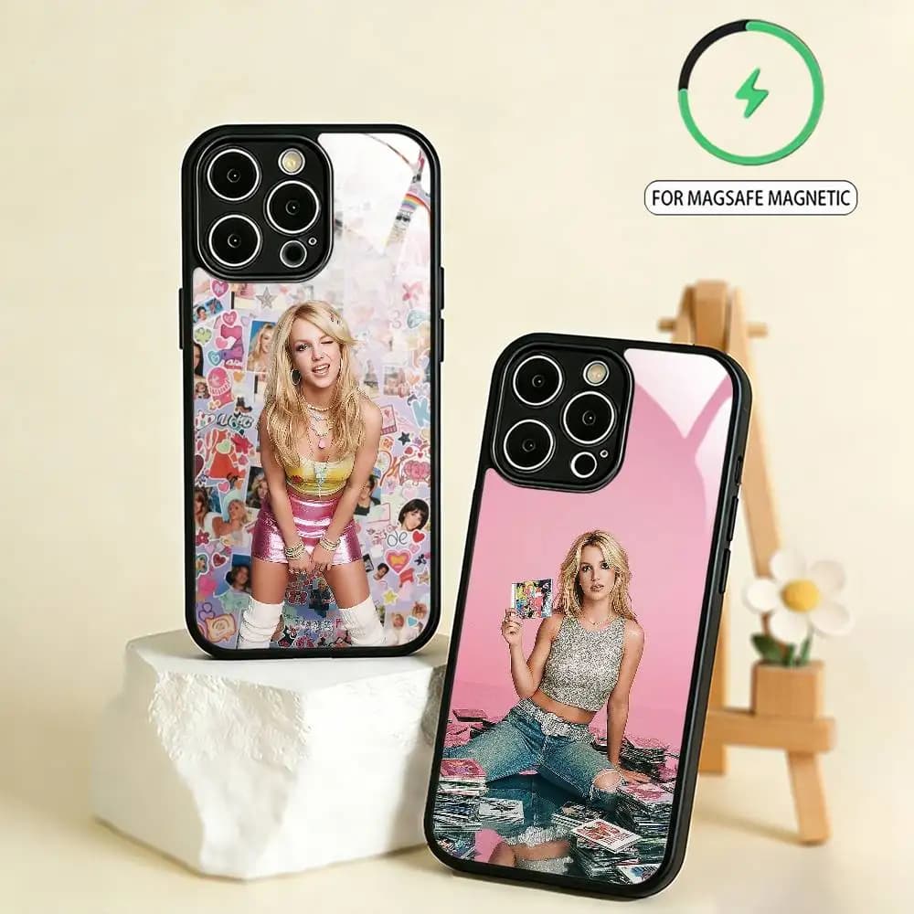 2000s Y2K B-Britney Spears    Phone Case For iPhone17,16,15,14,13,12,11 Plus,Pro Max Magnetic For Magsafe Wireless Charging