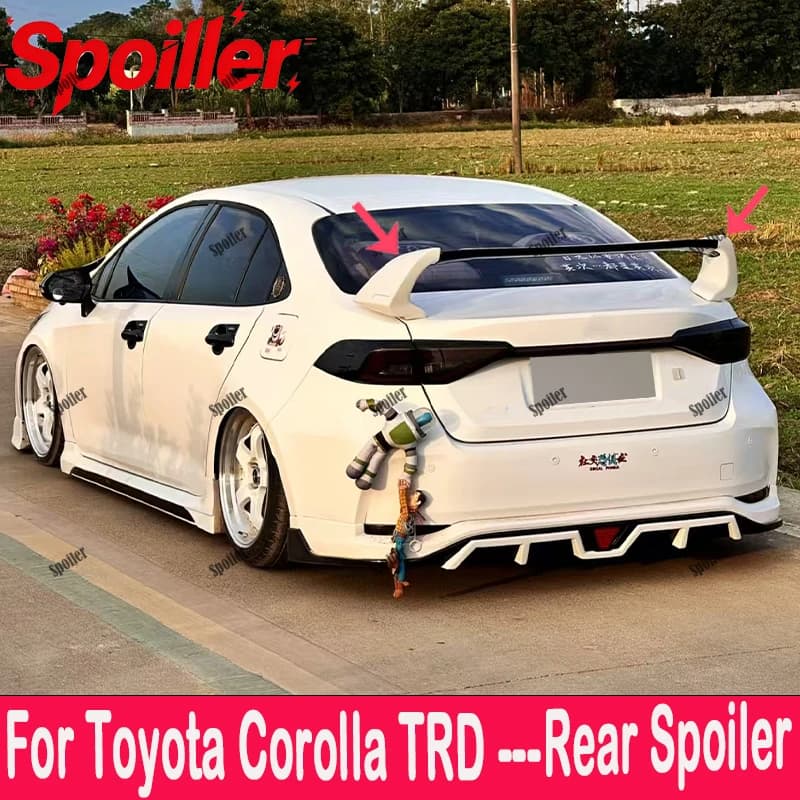 Suitable for 2012-2026 Toyota Corolla TRD car trunk lid boots car wing adjustment external GT black rear spoiler