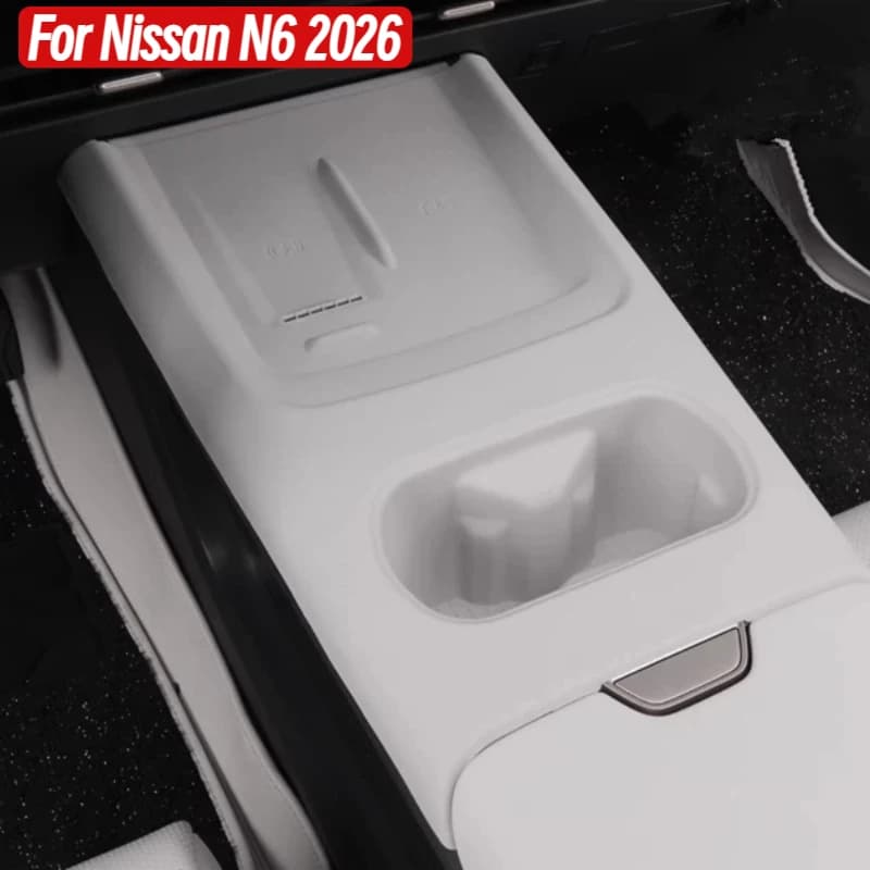 for Nissan N6 2026 Wireless Charging Mat Water Cup Holder Anti- slip Storage Box Pad Car Interior Accessories