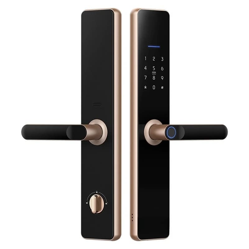 Smart door lock, one grip, fingerprint lock, C-class core lock, anti-theft door password lock