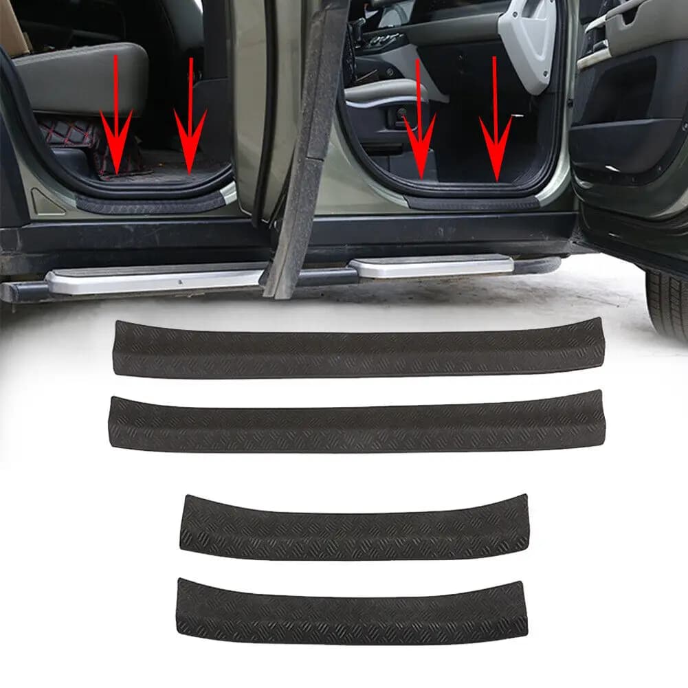 Black Door Sill Scuff Plate Guard Protector FOR 2020-21 Land Rover Defender 110