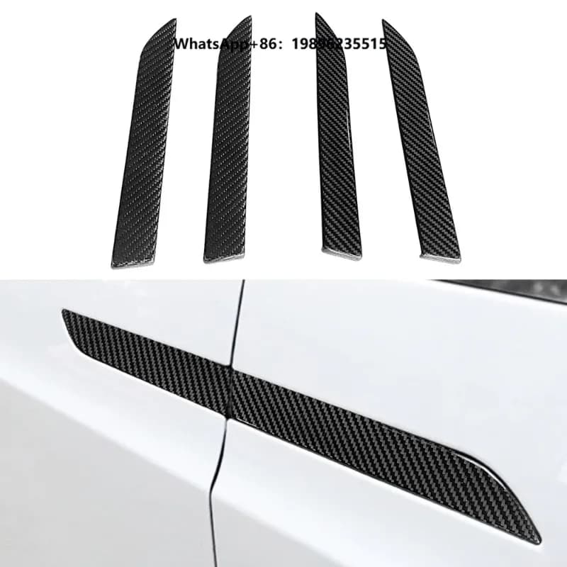 Dry Carbon Fiber Door Handle Cover for X 2017 + Car Accessories Exterior Trim