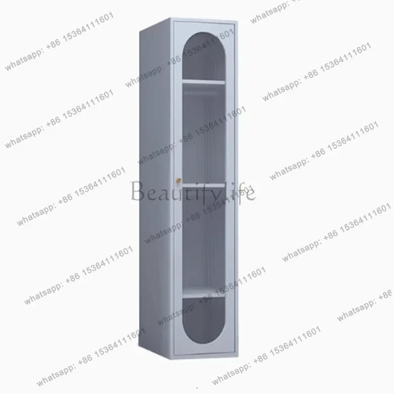 FG11Handle Sliding Wardrobes Storage Metal Aesthetic Dressing Girls Rack Wardrobes Bedroom Open White Armario De Ropa Home Furni