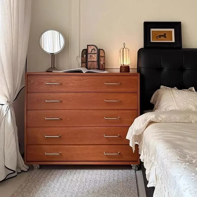 Used five-drawer cabinet, vintage sideboard, sofa sideboard