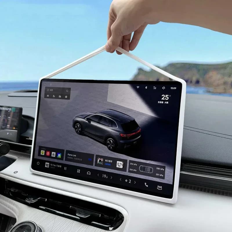 Car 10.2"Dashboard Display 15.4" Navigation Screen Protective Silicone Cover For GEELY EX5 2024-2026 Inner Mirror Protect Cover