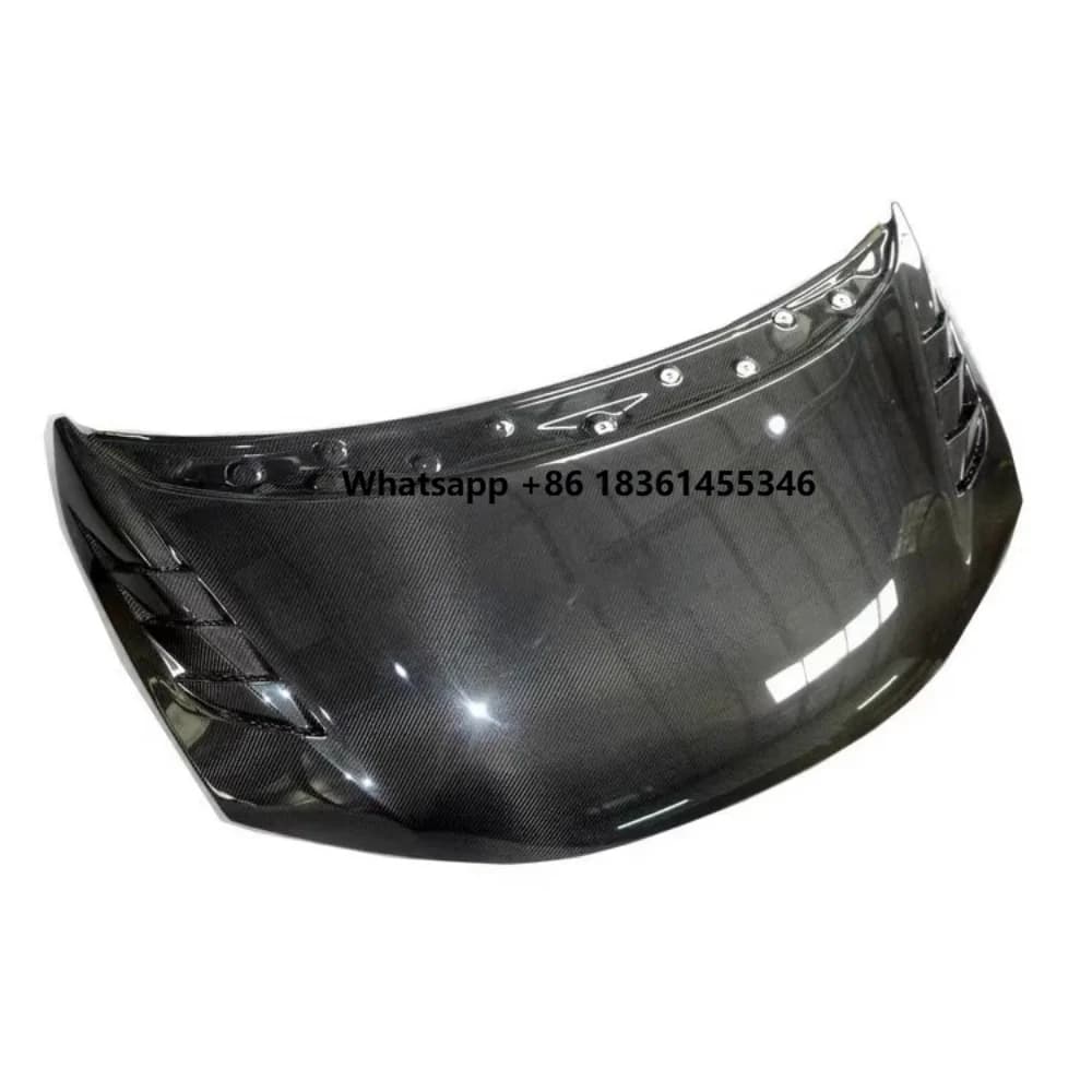 For FIT JAZZ GK5 2014-2019 Convert Carbon Fiber Engine Cover New Style Engine Hood Light Weight Car Bonnet