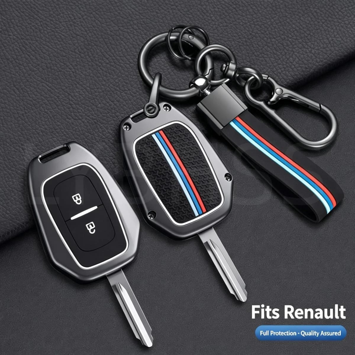 Zinc Alloy Car Remote Key Case Cover for Renault Kwid Traffic Symbol for Dacia Sandero Logan Duster 2016 2017 2018 Accessories