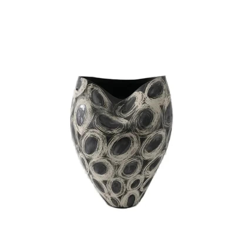 Wabi Sabi wind potter ceramic handmade vase art ornament homestay model room jewelry flower arrangement