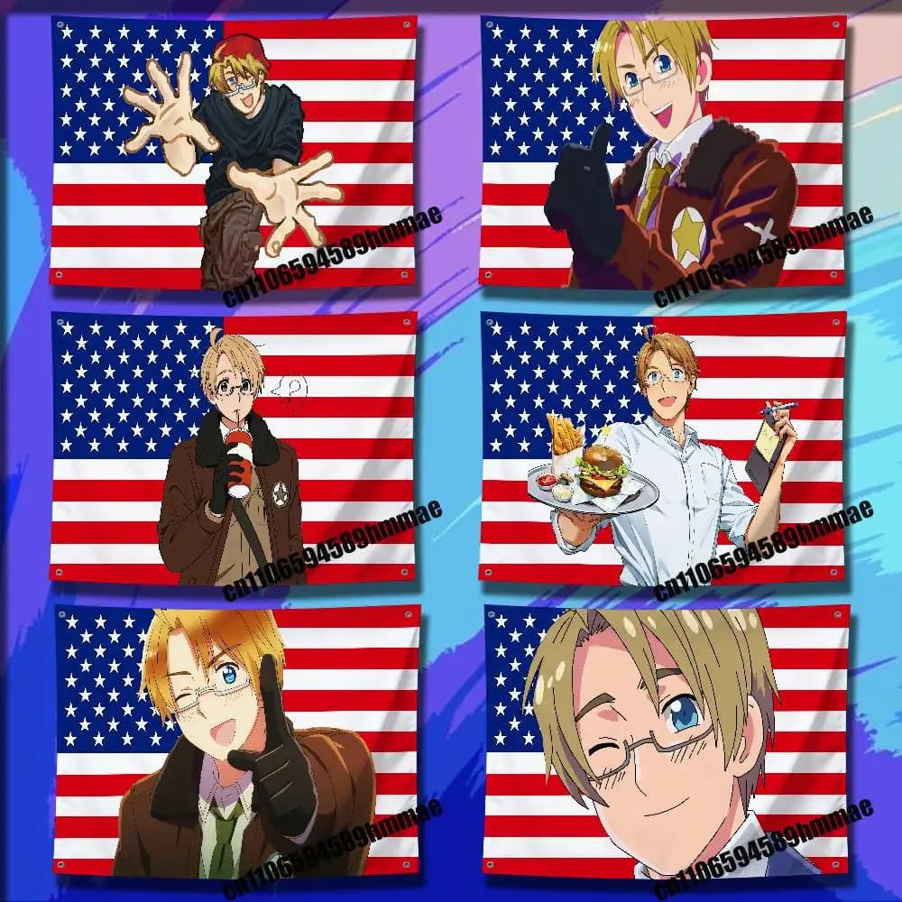 For America A-Alfred F Jones Flag 50*70cm 60*90cm 80*120cm 100*150cm 150*200cm Camp Wall Banner Tapestry Cover